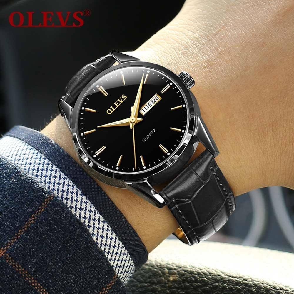 OLEVS Luxury Dual Calendar Luminous  Men’s Watch