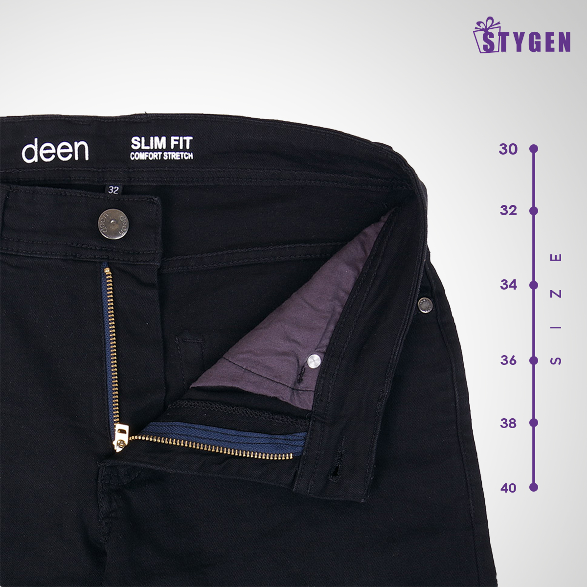 Slim Fit Black – Wash Soft Jeans