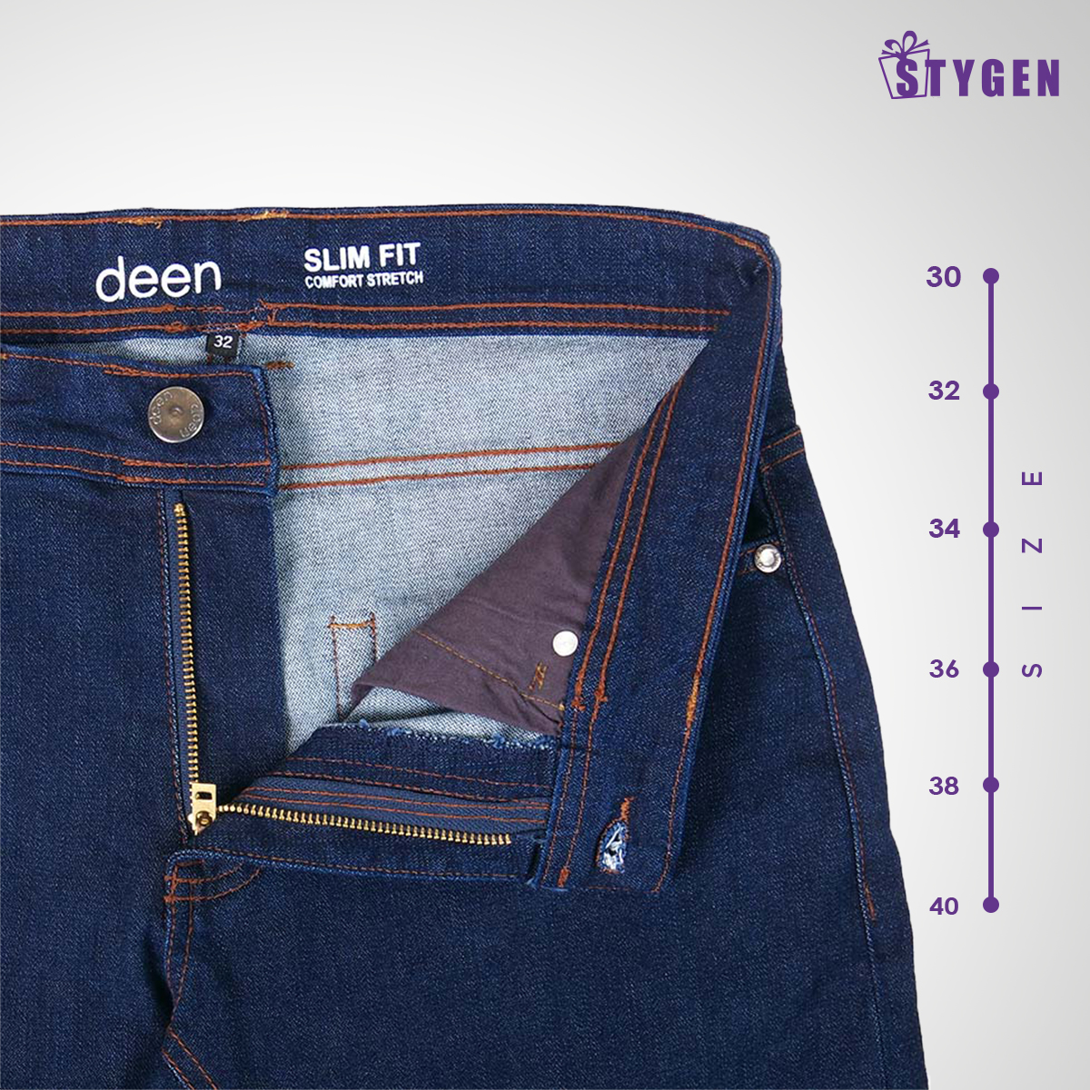 Slim Fit Denim – Blue Soft Jeans