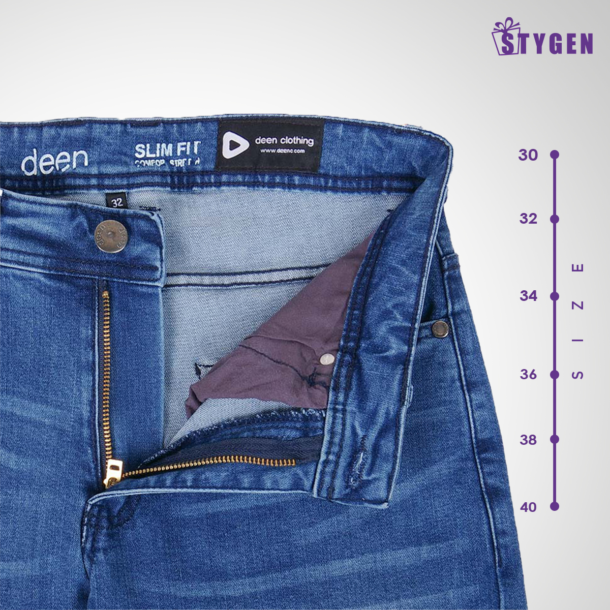 Slim Fit Cyan – Blue Soft Jeans