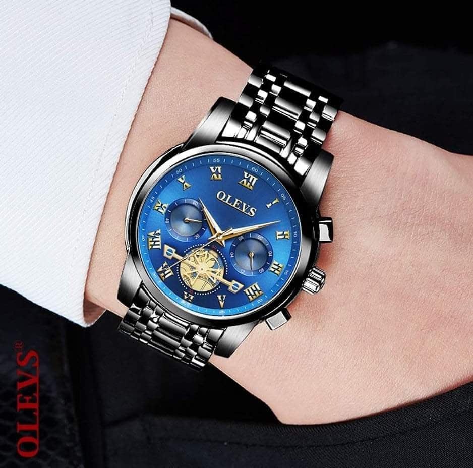 OLEVS Casual Sport Watches for Men Brand Luxury Military Business Retro Men’s Clock Fashion Chronograph Wristwatch