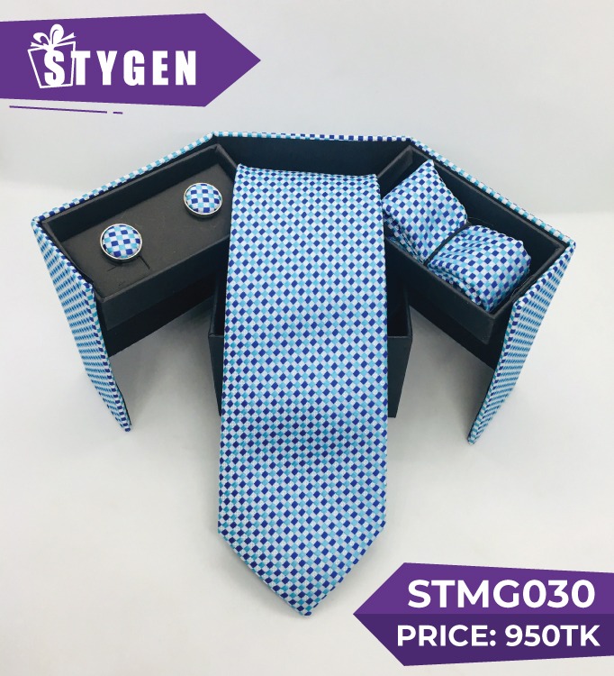Tie & Pocket Square Set (Sky Blue)