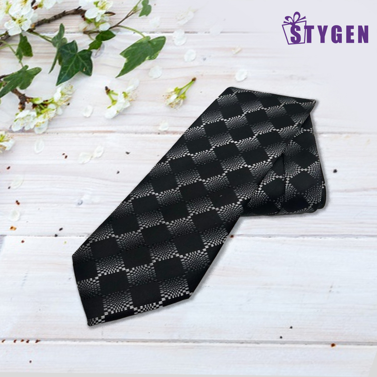 Formal Ties for Men - Black and Grey