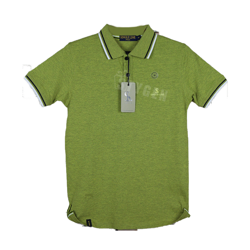 Solid Green Colour Short Sleeve Polo Shirt For Man