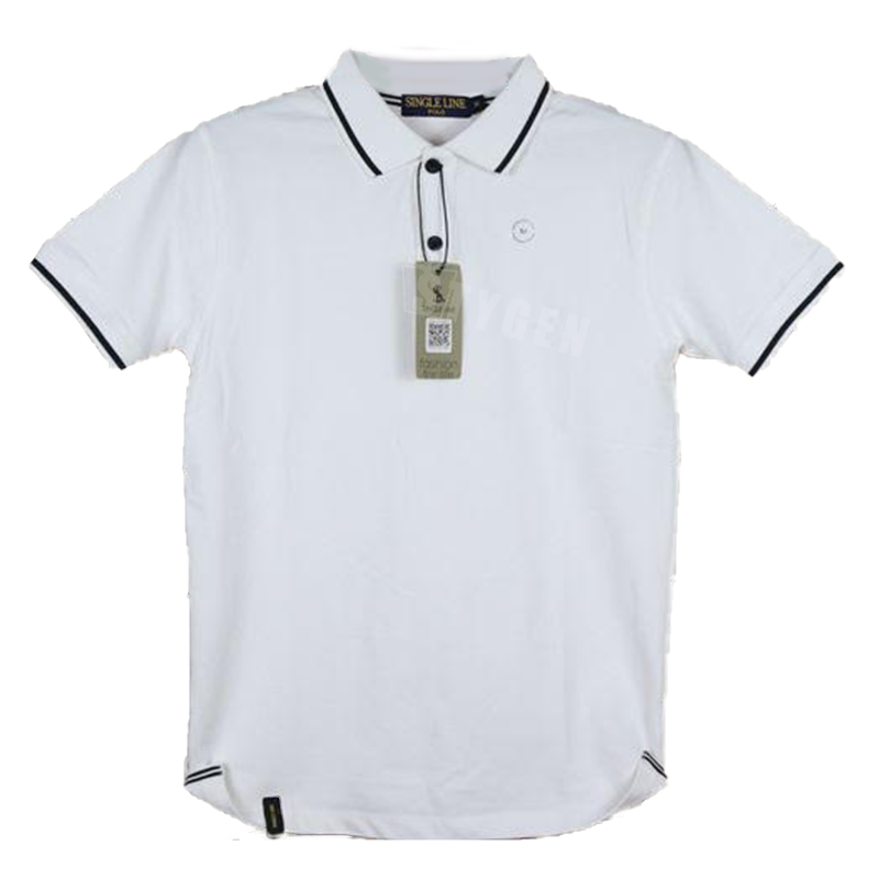 Stylish Solid White Colour Short Sleeve Polo Shirt For Man