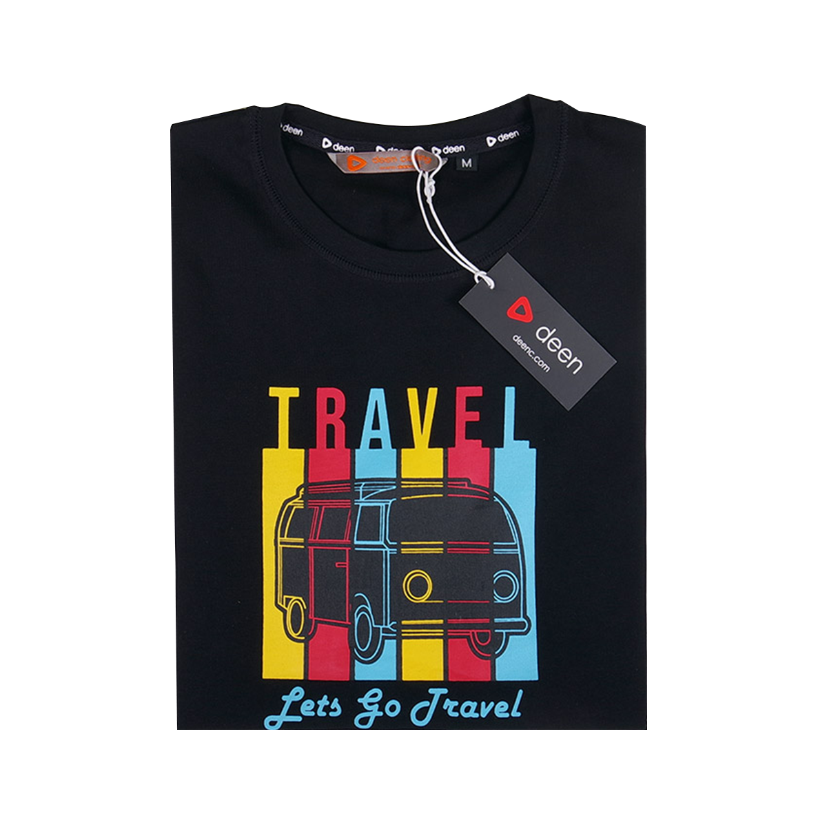 Cotton Black Travel T-shirt