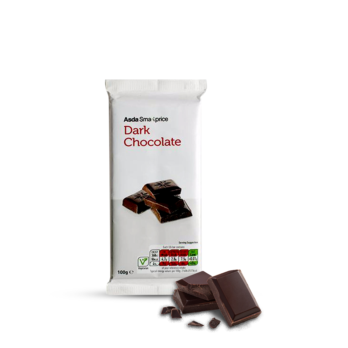 ASDA Smart Price Dark Chocolate Bar 100gm