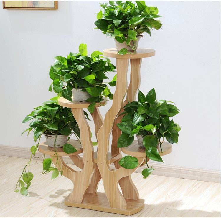 Wooden Plant Shelves