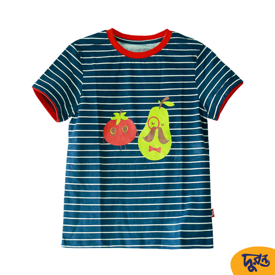 Stripe 100% Cotton T-shirt for 1.5 to 6 Years Boys