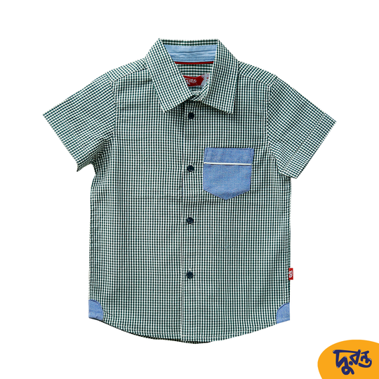 Check 100% Cotton Shirt for 1.5 to 6 Years Boys