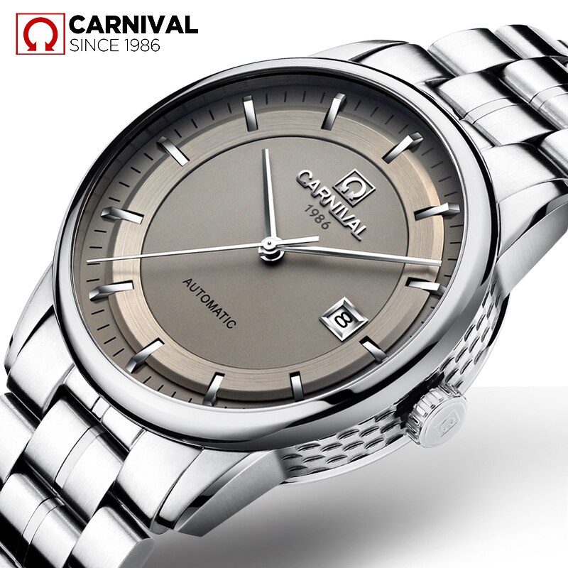 Carnival-Men Wristwatch Automatic Movement Waterproof Wristwatch Male Accessory Military Design Luxury Brand Mechanical Complement 5668G