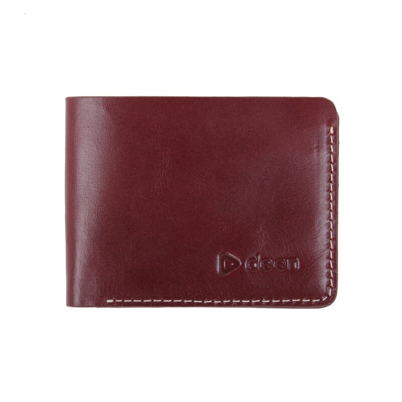 Leather Wallet - Red Maroon