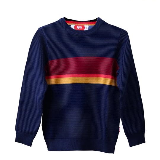 Multicolor 100% Cotton Boy's pullover. Toddler Boys 19-C-B-SWTR-00017-DR