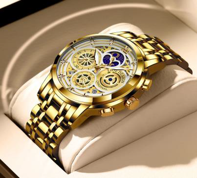Men Watch 2021 LIGE Top Brand Luxury Stainless Steel Sports Watches Chronograph Quartz Male Wristwatch New Relogio Masculino+Box