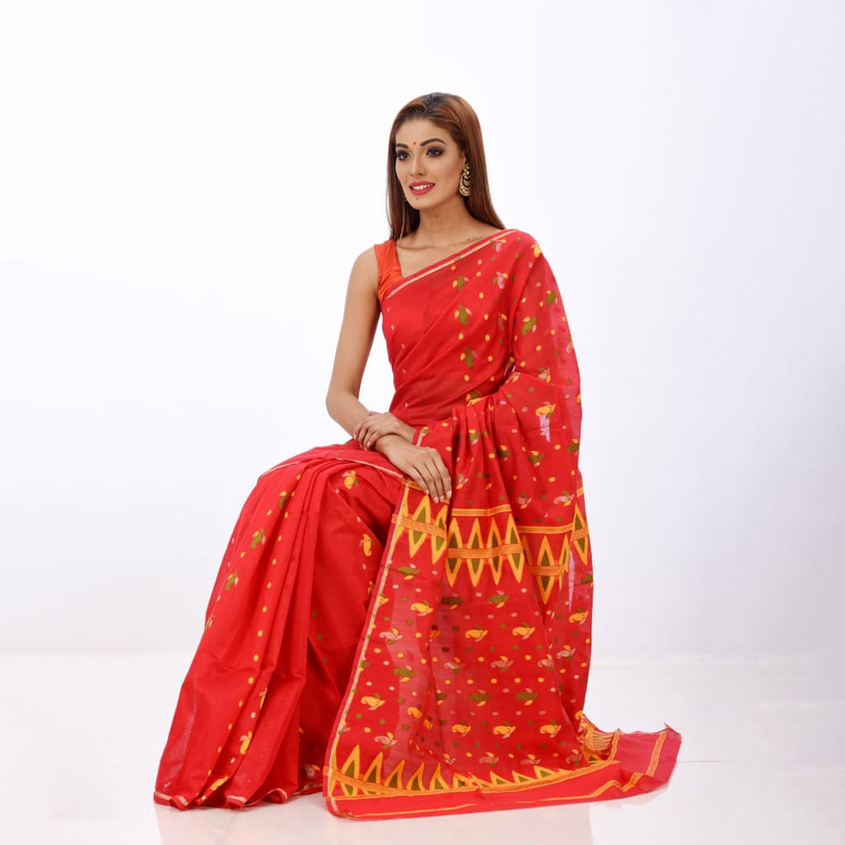 Exclusive Tangail Half Silk Sharee best gift for Eid, Puja & Wedding