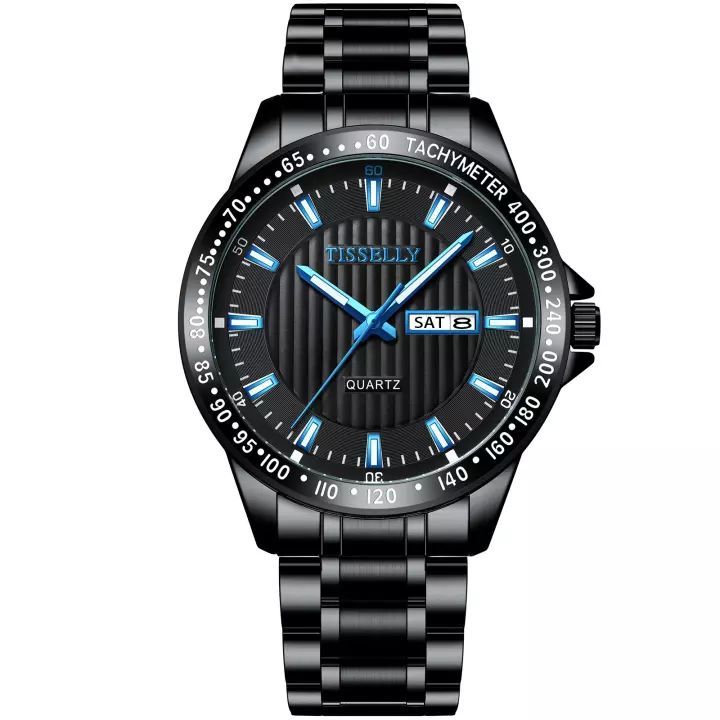 TISSELLY Black High quality men watches