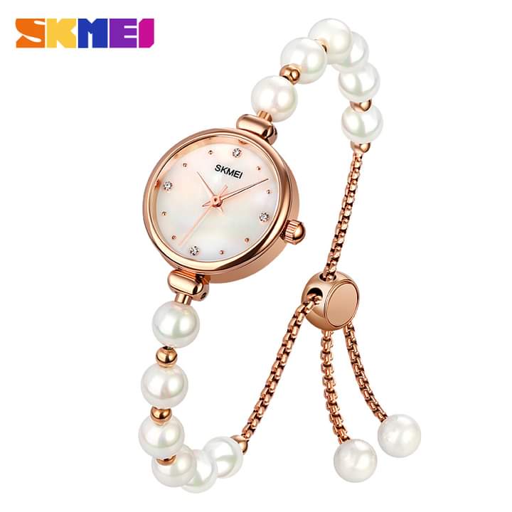 SKMEI Pearl Wristband Bracelet Watch for Women