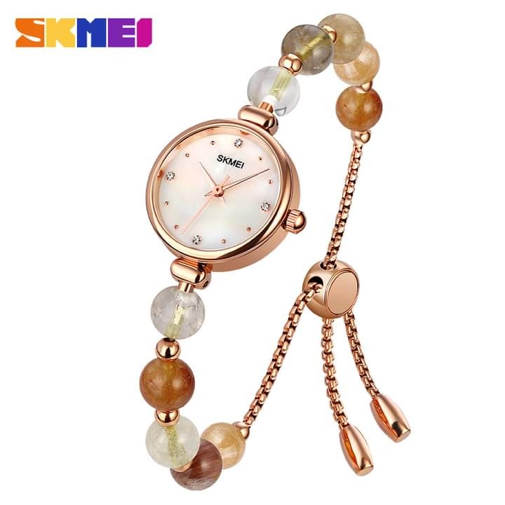 SKMEI Pearl Wristband Bracelet Watch for Women(SK1983MW)
