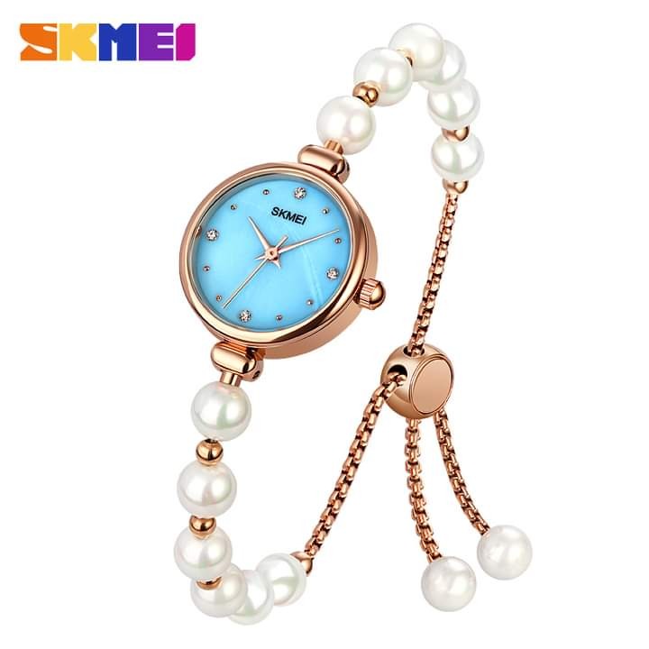 SKMEI Pearl Wristband Bracelet Watch for Women(SK1983SK)