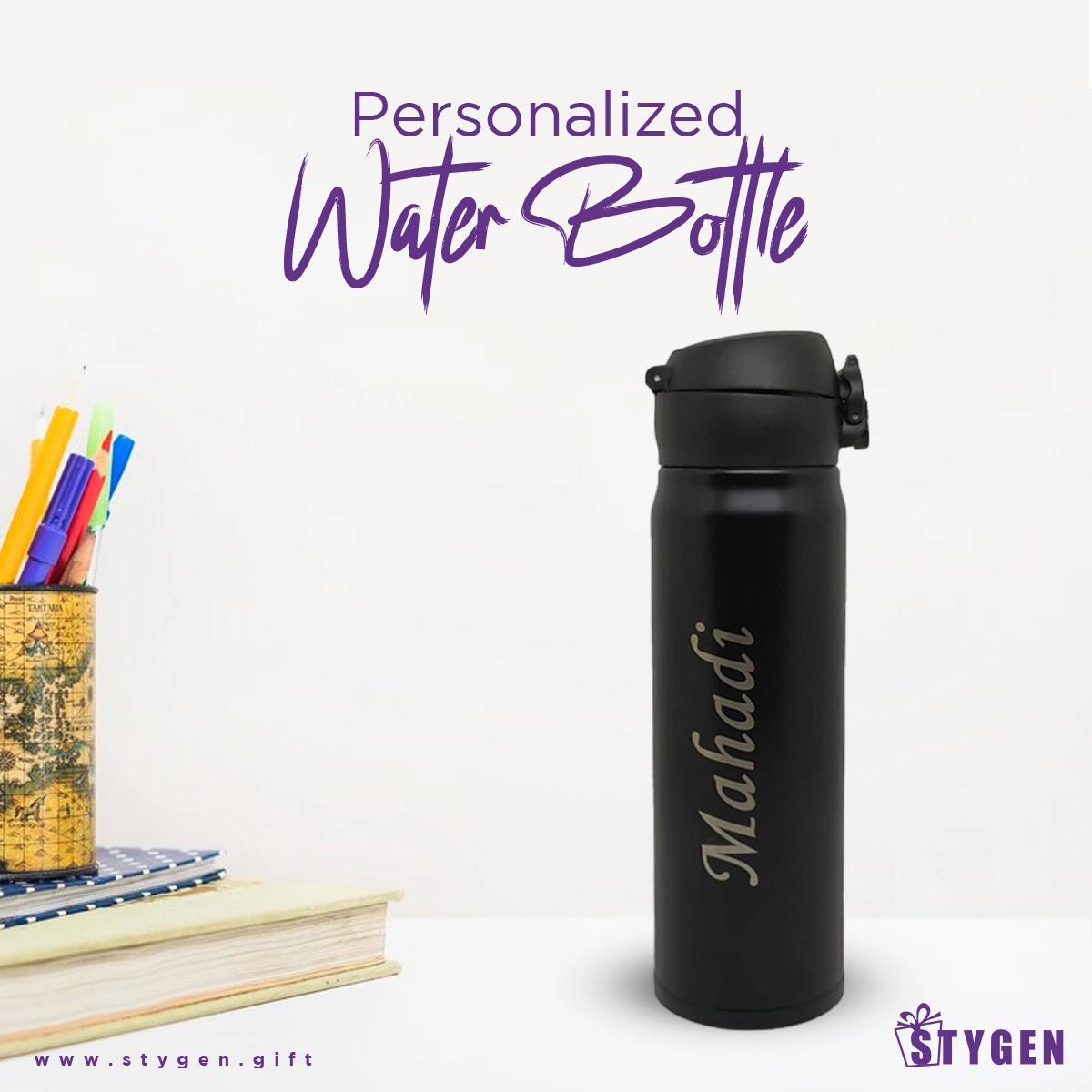 Personalized Thermos Water Bottle for your loved one (02)