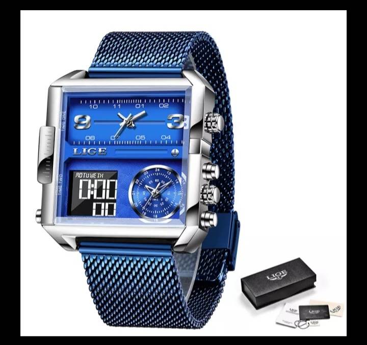 Lige  digital wrist watches for men(02)