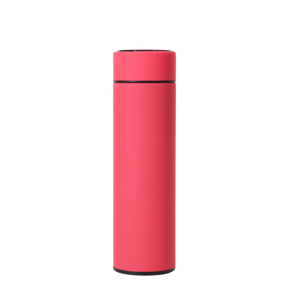 Stainless Steel Thermos Flask Travel Water Bottle (Red)