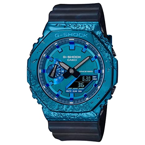 Casio Analog-Digital Blue Dial Men's Watch-GM-2140GEM-2ADR
