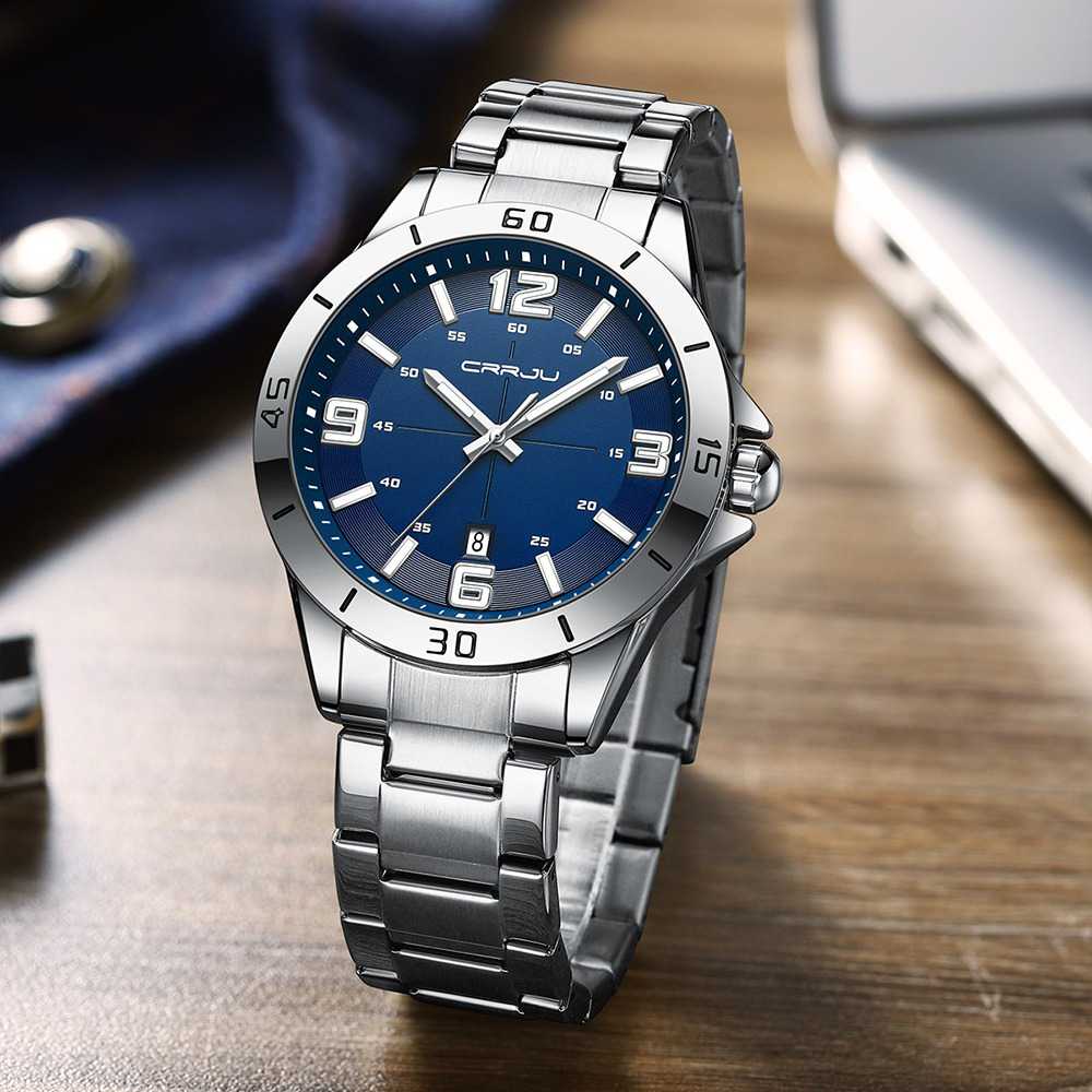 CRRJU Men's Watches Top Brand Luxury Watch