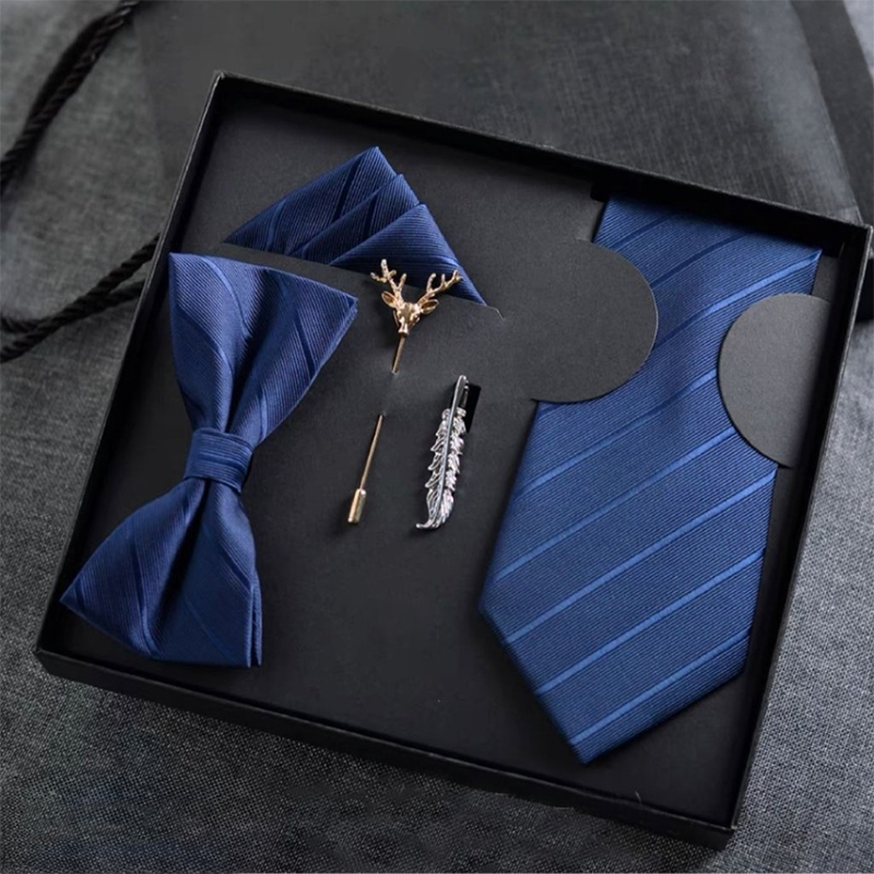 Premium Imported Tie Set (Blue)
