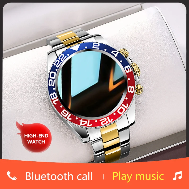 LIGE GMT Business Full Touch Screen Fitness IP68 Bluetooth Call Smart Bracelet Smartwatch