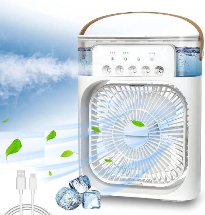 3 in 1 Air Cooler Fan Humidifier with 7 Colors LED Light (STACF01)